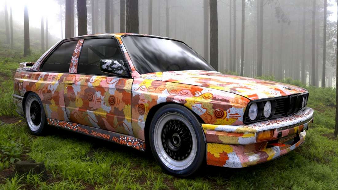 Art Cars N°7 – BWM M3 by Michael Jagamara Nelson. 